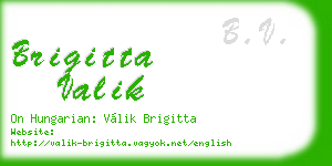 brigitta valik business card